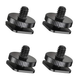 KDSSYFT 1/4 Screw Hot Shoe Adapter Strobe Shoe Mount for SLR Camera Tripod Screw Flash Hot Shoe Parts for Hot Shoe Camcorder SLR Shooting (Set of 4)