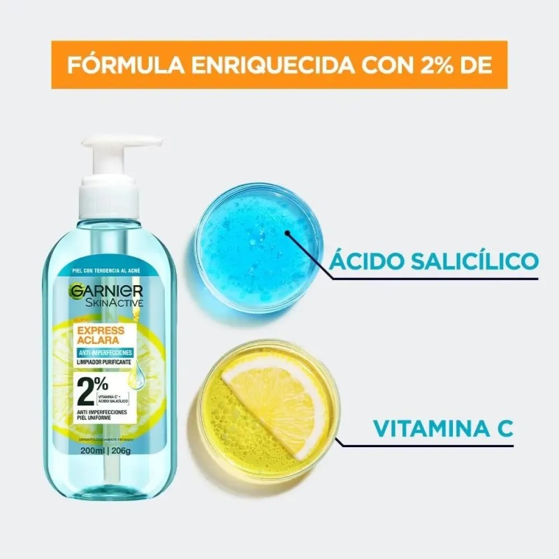 Rutina Express Aclara 4p Antiacné Gel Purificante+sérum 50fp
