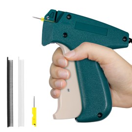 Mini Stitch Gun for Clothes,Fine Stitch,Stitch Quick Clothing Fixer Sewing Quilting Hemming Quick Stitch Tagginn Gun Kits with 2 Needles,2500 Black & 2500 White 4.4mm Fastener(Green)