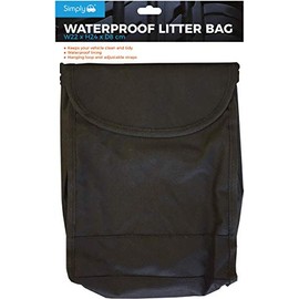Simply SLB01 Waterproof Car/Garbage Bin Bag H19cm x W15.5cm convenient hanging strap included PEVA Waterproof inner lining wipe clean