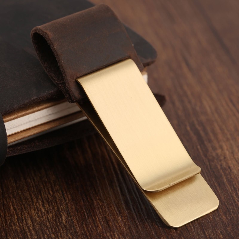 1 Piece Leather Clip Pen Holder Leather Pen Holder for