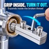 1/2-Inch & 3/4-Inch Broken Pipe Thread Extractor with Adjustable Dual