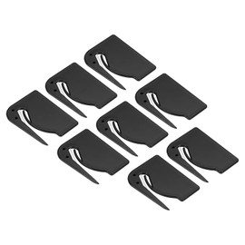 PATIKIL Letter Opener Envelope Slitter, 8 Pcs Mail Slitter with Razor Safe Mail Opener for Envelope Paper Package Open for Home, Office Black