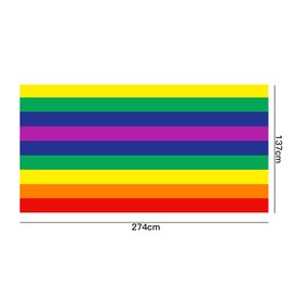 Tiardey Pack of 2 Rainbow Tablecloths Colourful Rectangle Thickened Tablecloth for Birthday Parties Themed Activities Festive Party Decorations