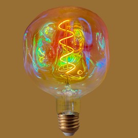 SD LUX Oversized Vintage LED Light Bulbs 5W, Medium Base E26, Giant Huge Edison Bulb Large Full Color Decorative Bulbs, Dimmable 250LM(25W Equi) Pendant Lighting Warm White 2200K,1 Pack (G150C)