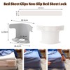 4 Pieces Heavy Duty Bed Sheet Fasteners,Bed Sheet Holder With