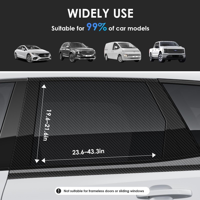 2 Pack Car Window Shades For Baby, UV Protection Sun