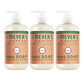 Mrs. Meyer’s Clean Day Liquid Hand Soap, Geranium Scent, 12.5 fl oz (Pack of 3)
