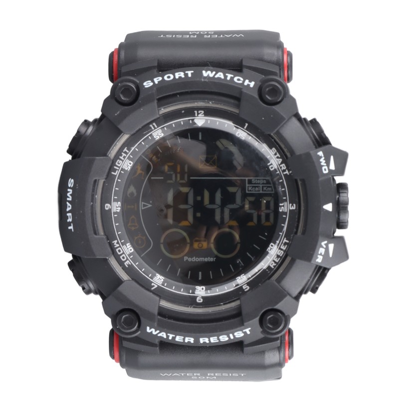Men Digital Watch LED Backlight Multi Functional Water Resistant Watch