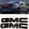 Auto Front & Rear Matte Black OVERLAY Emblem Badge Fit