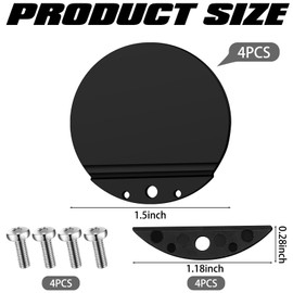 BBTO 4PCS 1 1/2" Scupper Flappers Replacement Boats Scupper Drain Flappers Valves for Stainless Steel and Plastic Boat Hull Repair Kit Compatible with TH Mar-ine FSRK-3-DP