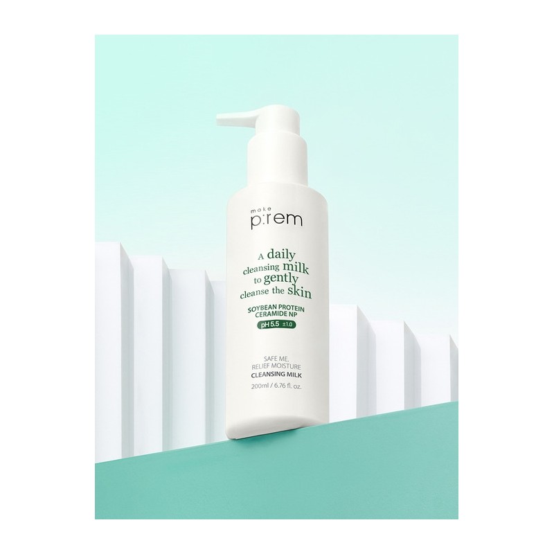[Free Foam 20ml] Safe Me Relief Moisture Cleansing Milk 200ml