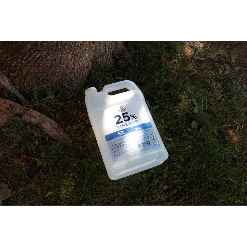 25% Pure Vinegar - 5X Concentrated Industrial Grade, All Purpose,