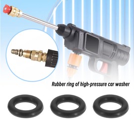 EMSea Pack of 10 O-Ring Rubber Seals Replacement Compatible with Aldi Workzone Pressure Washer O-Rings Pressure Washer Accessories Black