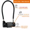 NBYT Cable Locks with Combination Gate Locks for Metal Fence
