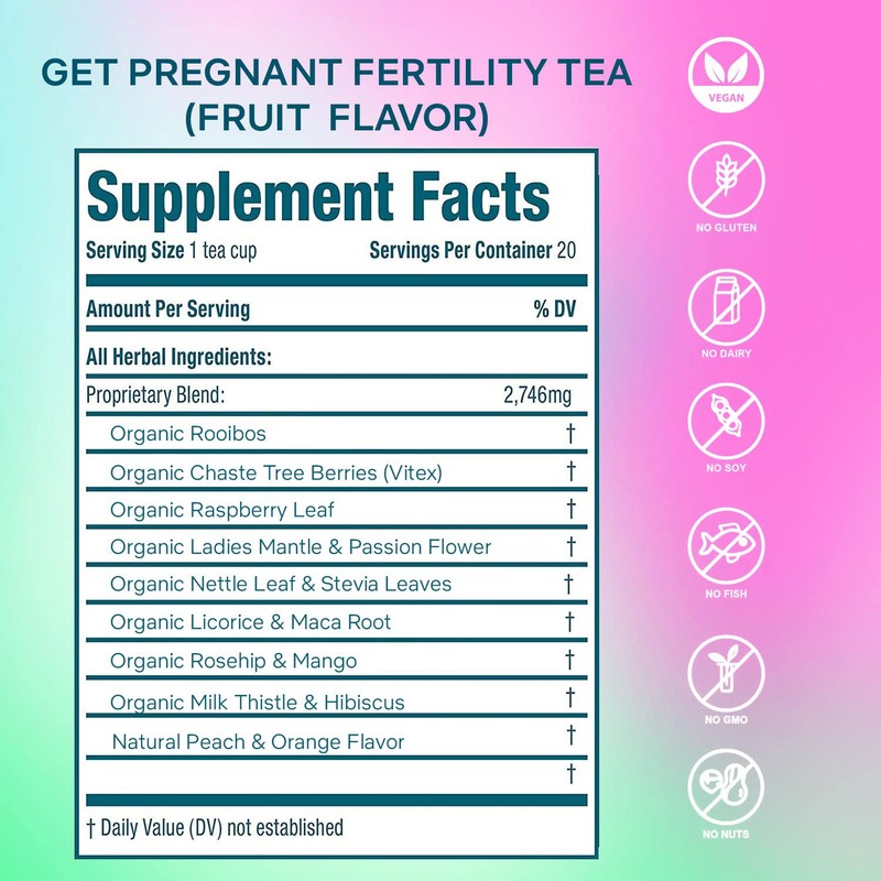 Secrets of Tea Organic Fertility Tea – Herbal Blend for