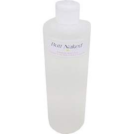 Butt Naked For Women Scented Body Oil Fragrance [Flip Cap - Clear - 16 oz.] - ID#24118