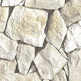 Manhattan Comfort NWLL36217 Greenwich Series Roll of Decorative Vinyl Wallpaper, Light Ochre