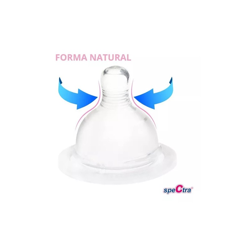 Spectra Tetina Mamila Para Biberón Spectra Flujo 2 Pzas