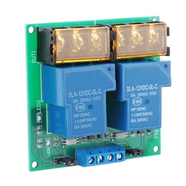 30A YYG-3 DC12V 2 Channel Relay Module Relay Switch, Two Way Relay Module (5VDC)
