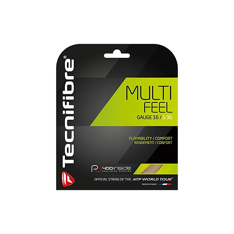 Tecnifibre Multifeel 12.2m Neon Pink Tennis String Set 1.25