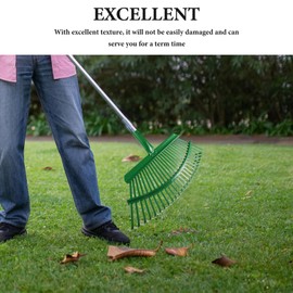 SUPVOX Rake Head with 25 Teeth, Heavy Duty Steel Garden Shrub Rake Head Soil Leaves Rake Cleaning Leaf Rake Head Replacements for Lawn Yard Flowers Beds Farm Gardening