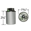 Capacitor, Universal, 2.5 mfd to 15 mfd