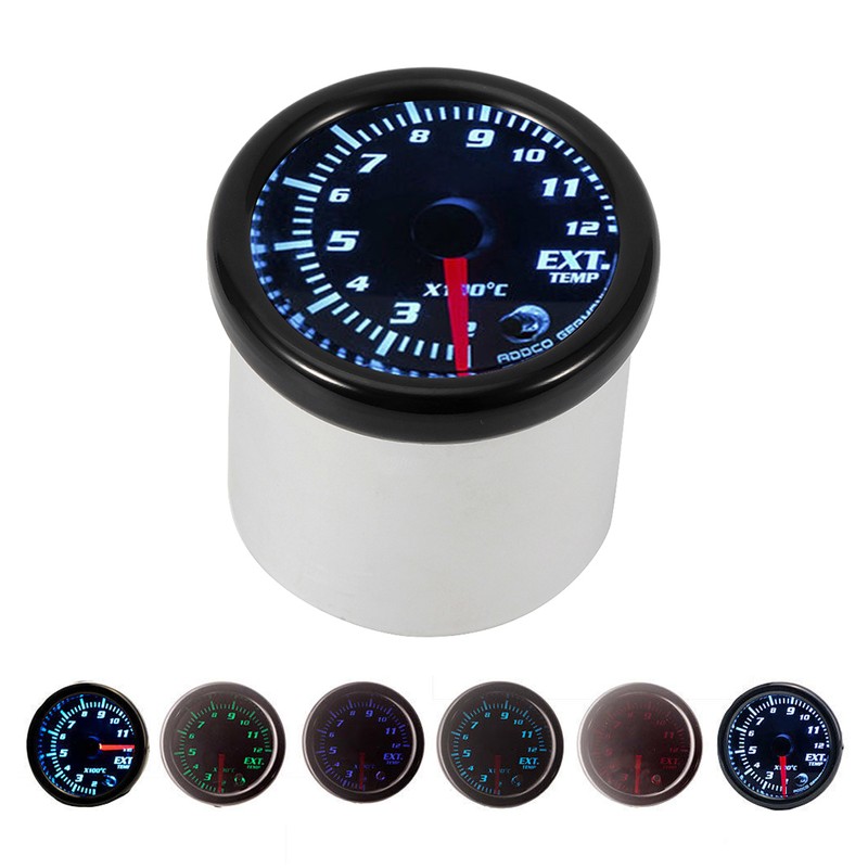 LED Car Exhaust Gas Temp Gauge Ext Temp Meter EGT