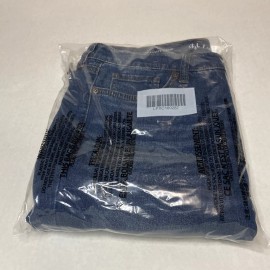 Style & Co Straight Crop Blue Bloom High Rise Jeans Modern Table T Size 12