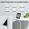 HOMVILLA Thermometer Hygrometer Indoor Mini LCD Digital Thermometer for Indoor,