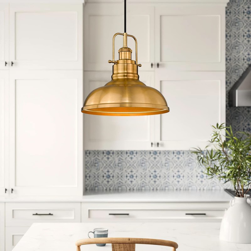 zeyu 2 Pack Farmhouse Pendant Lights, 11-inch Industrial Ceiling Pendant