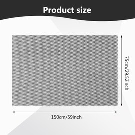 Black Mesh Fabric 59 x 29.5 Inch Mesh Netting Stretchy Power Meshes Fabric for Sewing Crafts Netting Clothes Shopping Bag Backpack Pocket and Straps