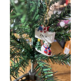 Unbranded Kurt Adler Snowman Christmas Tree Name Ornament Zack