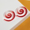 YOFANST 2pcs Pink Glass Frosted Gradient Tapers Multi-Colors Snail Ear