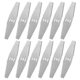 Klingen aus Metall, 12 Stück, Rasentrimmer Zubehör Metallmesser, 6-Zoll Rasentrimmer Ersatzklingen, Schneiden von Grasblatt, Elektrische Rasentrimmer Ersatzklinge, 22 Gramm