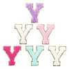 Ckysee - 6 parches de letras universitarias de colores mixtos,