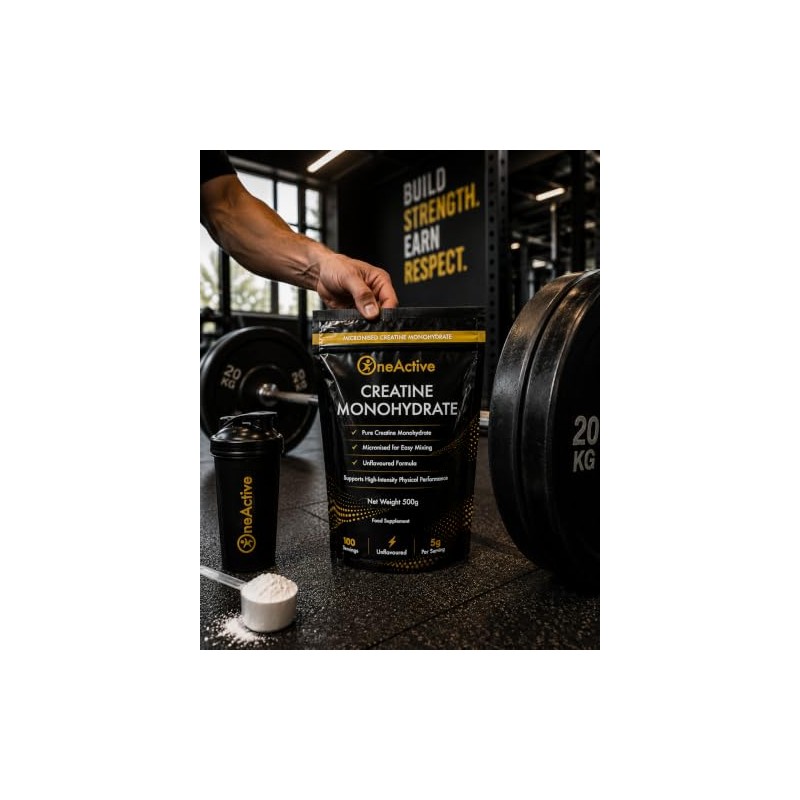 Creatine Monohydrate Powder 500g – 100 Servings – 100% Pure