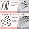 JIRIS 2PCS 4.2Inch French Hair Pins U-Shaped Pins for Women