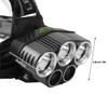 USB Charging T6 Headlamp Waterproof Head Light Lamp Torches Flashlight