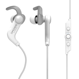 BT190iW Wireless Bluetooth Earbuds, in-line Microphone, Volume Control and Touch Remote, Sweat Resistant, White
