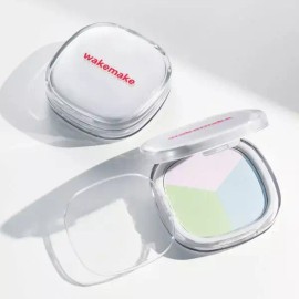 Wake Make 웨이크메이크 컬러 파우더 팩트 수정 메이크업 스테이 픽서 멀티 MNS Wake Make Color Powder Pact Touch-Up Makeup Stay Fixer Multi MNS [01 Pale Clear [Single Item] + 2 Additional Puffs]