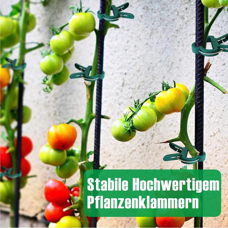 Miuezuth Pack of 24 Plant Clips for Tomatoes, Cucumbers, Climbing