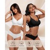 HORISUN Wireless Seamless Bras for Women No Underwire Wavy V