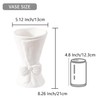 Ceramic Vase Bow Cute Decorative Flower Vase for Modern Rustic