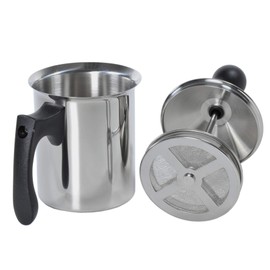 ILSA Breakfast! Milchaufschäumer, Doppelfilter, Edelstahl 18/10, Tassen 3, cl 40