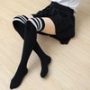 DRESHOW Extra Long Thigh High Socks Long Boot Stockings Striped