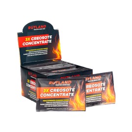 Rutland Creosote Concentrate - Triple Power Remover Packets - Fireplace Cleaner & Chimney Sweeping Kit, Premium Creosote & Soot Remover, Case of 20 Toss-In Packets