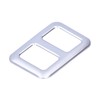 Rear Trunk Trailer Button Frame ABS Silver Trim Fit for