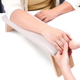 SAVILAND Arm Rest for Nails Art: PU Leather Nail Arm Rest Foldable Nail Hand Rest Soft Comfortable Professional Manicure Hand Pillow for Nail Tech Must Haves for Salon Home Use