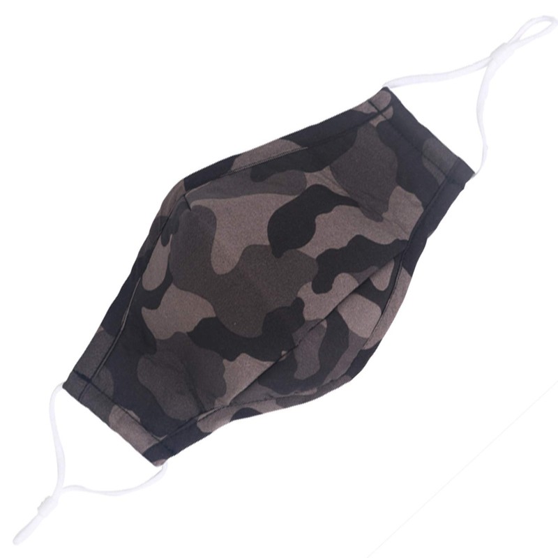 Children's Camouflage Cotton Face Mask, Reusable, Washable & Dustproof, Breathable